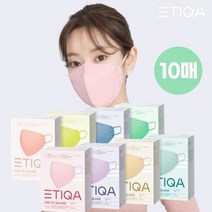 에티카 에어라이트 스퀘어 컬러 마스크 대형 중형 소형 10매, 피치코랄 대형 10매