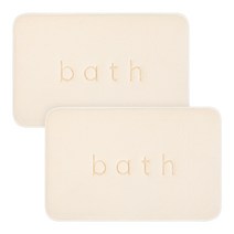 깔끔대장 포근하족 발매트, 2개, 아이보리