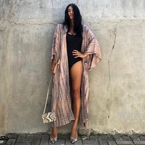 인도로브 에스닉 빅사이즈 로브 가디건