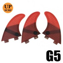 서핑보드 Upsurf 로고 더블 탭 핀 S/M/L/UK2.1 서핑 보드 허니컴 유리 섬유 Quilhas Fins, [13] G5 3pcs