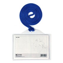 PVC연질명찰 목걸이끈명찰 가로형 110X72mm