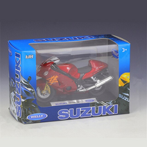 1:18 스즈키 하야부사 gsx-1300r 오토바이 모델 시뮬레이션 다이캐스트 금속 장난감 레이싱 오토바이 모델 선물, 빨간 소매 상자