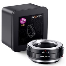 kampf concept md-l minolta sr md mc 시리즈 렌즈 대 l 마운트 어댑터 링 md 렌즈 대 시그마 라이카 파나소닉 l 마운트 카메라, 검은색