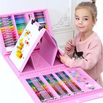 국내배송 유니크36 슈퍼메가아트세트 미술놀이 색칠공부 크레파스세트208종, 블루