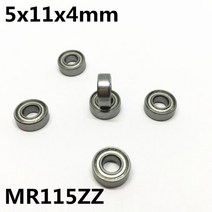 볼베어링 베어링풀러 베어링 10pcs mr115zz mr115-2rs 5x11x4mm 깊은 홈 볼 미니어처 고급 mr115z mr115 73, 표준(zz)