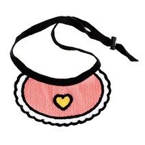 도그아이 강아지 고양이 케이프 스카프 머플러 턱받이, 1개, 핑크하트 S