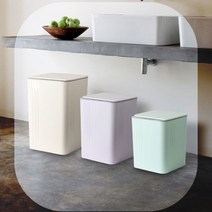 [완벽 냄새차단] 고급 인테리어 자동 센서 쓰레기통, 자동 센서 쓰레기통 (17L 연보라), 1개