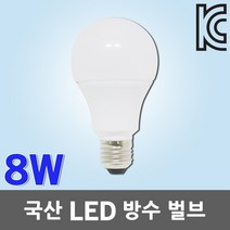 RF 방수 LED 전구 8W 디밍 조광기용 벌브 램프 E26 국산 실외용 옥외용 LED전구 LED벌브 LED램프 조명 전등, 01. RF LED 방수 벌브 8W 전구색