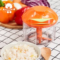 테콘 곰돌이 퍼펙트 다지기 국산 이유식 양파 대용량 (500ml) 마늘다지기 김장준비, 곰돌이 퍼펙트다지기
