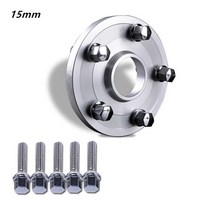 1 조각 단조 알루미늄 림 스페이서 5x100 휠 어댑터 5x3.94 cb 57.1mm 크라이슬러 pt 크루저 audi volks lavida beetle, 1PC 15mm Silver Ada