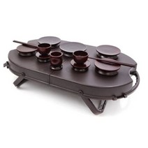 남원목기공예 문화재 원목 휴대용 성묘제기 12p + 케이스, 6세트
