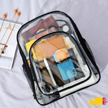 비치백 투명 여름 가방 클리어 백팩(블랙)
