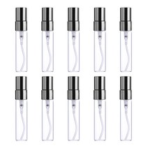 27리빙 간편한 충전 휴대용 향수 공병, 투명 블랙 10ml 10개