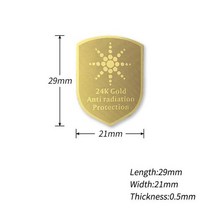 휴대폰 방패 EMF 방사선 차단 스티커 EMR 차단기, Shield Sunflower24K