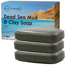 사해바다 Dead Sea Mud Salt Natural Bar Soap 머드 클레이 비누 3개
