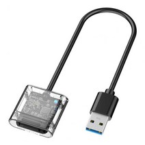 SSD 외장하드 USB3.0 M.2 SSD 박스 드라이버 프리 스마트 슬립 고속 B 키 SATA HDD 케이스 분리형 외장 인, 02 Transparent, 한개옵션1