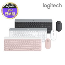 [로지텍 코리아]로지텍 MK470 슬림 무선 콤보[핑크 블랙 화이트], 로지텍 MK470 블랙