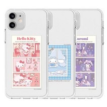 갤럭시S21울트라 G998 산리오 마이룸 투명 젤리케이스, 없음