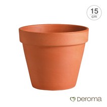 [Made in Italy] 데로마 테라코타 토분 인테리어화분 바소15cm, 15cm/white