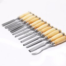 우드카빙키트 12 개/몫 나무 조각 끌 도구 세트 손 가우 징 목공 광택, 01 12pcs_01 195mm