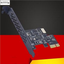 카드에 추가 PCI Express 2.0 X1 USB 3.2 Gen1 TYPE E 카드 PCIe 전 유형 C 어댑터 라이저 USB3.1 A KEY 5Gb 확장, 한개옵션0