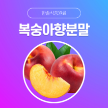 [한솔식품원료] 복숭아향분말 (Peach flavor powder) (분말 Type) [50g/100g/1kg/5kg/10kg], 5kg