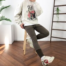 겨울 기모 톤 다운 니트 시보리 조거팬츠 4color