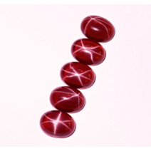 223. 합성 스타 루비 타원형 캐보션 8X10mm / 7월 탄생석 / 천연석 / 원석 / 보석 / 캐보숑 / 카보션 / 카보숑 [주니엘]