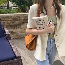 코코블랑 젠슨 반팔 심플 롱자켓