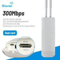 라우터 5g 포켓 와이파이 도시락 5G 모바일 usb 휴대용 차량용 lte lte라우터 Zbtlink방수 야외 4G 300Mbps CAT4 LTE 3G4G SIM 카드 외부 모뎀, 없음, 러시아+Dual Card CPE