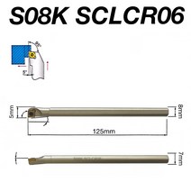 초경합금 인서트 S08K-SCLCR06 내부 선삭 공구 홀더 Ni 도금 CCMT060204 2(1.5)1 및 1 개 10 개, 01 S08K-SCLCR06, 01 CCMT060204-HQ TSP502