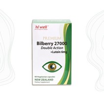 굿소일직구 hi-well 프리미엄 빌베리 27000mg 루테인 60캡슐, 청정 뉴질랜드 눈 건강 영양제, 1개