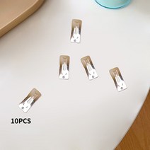 1/10/20PCS 실버 컬러 스타 헤어 클립 선조 금속 스냅 머리핀 아이 사이드 바렛 부티크 액세서리 선물, [13] 10pc 2.5cm rectangle