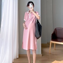 임산부드레스 임산부패션 여성스러운스타일 부드러운원피스 임부복하객룩 넉넉한원피스 빅사이즈캐쥬얼원피스 풍성한원피스 워킹맘코디 반팔 임부복 원피스 박시한원피스