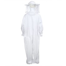 양봉옷 모기장옷 방충복 흰색 양봉가 전신 보호 의류 라운드 베일이 있는 면화 정장 입기 쉬운 큰