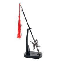 미니어처 미이어쳐칼 중국 칼 창 검 미니 금속 흑단검 무기 미니어처 고대 장식소품 22cm, 03 Display rack 2