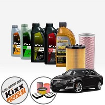 캐딜락 CTS 2.0 가솔린 킥스파오 5w20 5w30 5w40 합성엔진오일 5통+흡기+오일필터 KPT-138 cs34008, 벡스 5w40(직수입롱라이프)(20500)