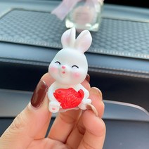 계묘년 신년회 선물 결혼축하선 집들이 복 장식 2023 토끼소품 자동차, 토끼 잉어싱글 접착제포함