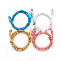 가성비 편조 패브릭 나일론 마이크로 USB 충전기 케이블 코드 XR 맥스용 1M 8 핀 200 개, 02 2M 6FT_02 마이크로 usb cable
