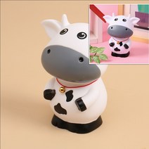 밀크 카우 저금통 소 화이트 미니저금통 깡통저금통 인테리어저금통 동물저금통 대형저금통 코인보관함 차량용저금통 머니클립 동전수납함, 1개