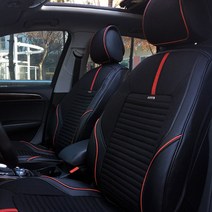 더룩 유이 자동차 시트커버, 레드, 1개