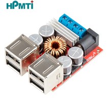 DC-DC 8V-35V 5V 8A 차량 충전 보드 전원 공급 장치 감압 모듈 4 포트 USB 출력 모바일 충전기, [01] Case for Module