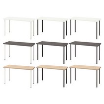이케아 LAGKAPTEN 락캅텐 / ADILS 아딜스 테이블(140cm), 색상:화이트+블랙_694.171.57