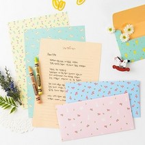 I/K_:파스텔 편지지 편지봉투 세트 : LOB+FL1ED44A, 민트케익