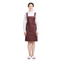 네오브릭 방수앞치마 단면 사선파이핑 소 68X75 9color, 갈색, 1개
