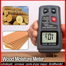 휴대용 수분 측정기 목재 함수율 측정 탐지기 시멘트 벽 단위 습도계 밀도 디지털 전기, 없음