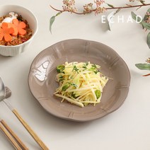 에샤드 아티어 도자기 미디움 꽃접시 19cm 1P, 뉴트럴화이트