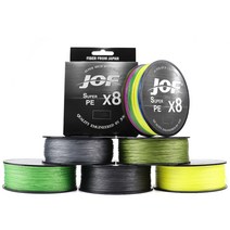 히트존 JOF 8합사 500m 조프 낚시줄 0.6호 0.8호 1호 2호 3호 4호 5호 6호 8호, 조프_8합사_1호_500m_그린