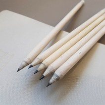 (1+1)신문재생 무지지우개연필 HB 7자루 제로웨이스트 친환경