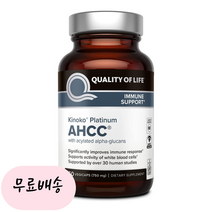 [퀄리티오브라이프]-M2-QUALITY OF LIFE AHCC 750mg 키노코 60개입, 1개, 60정, 60개